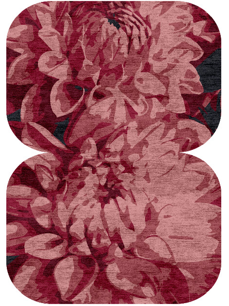 Martian Floral Eight Hand Knotted Bamboo Silk Custom Rug by Rug Artisan