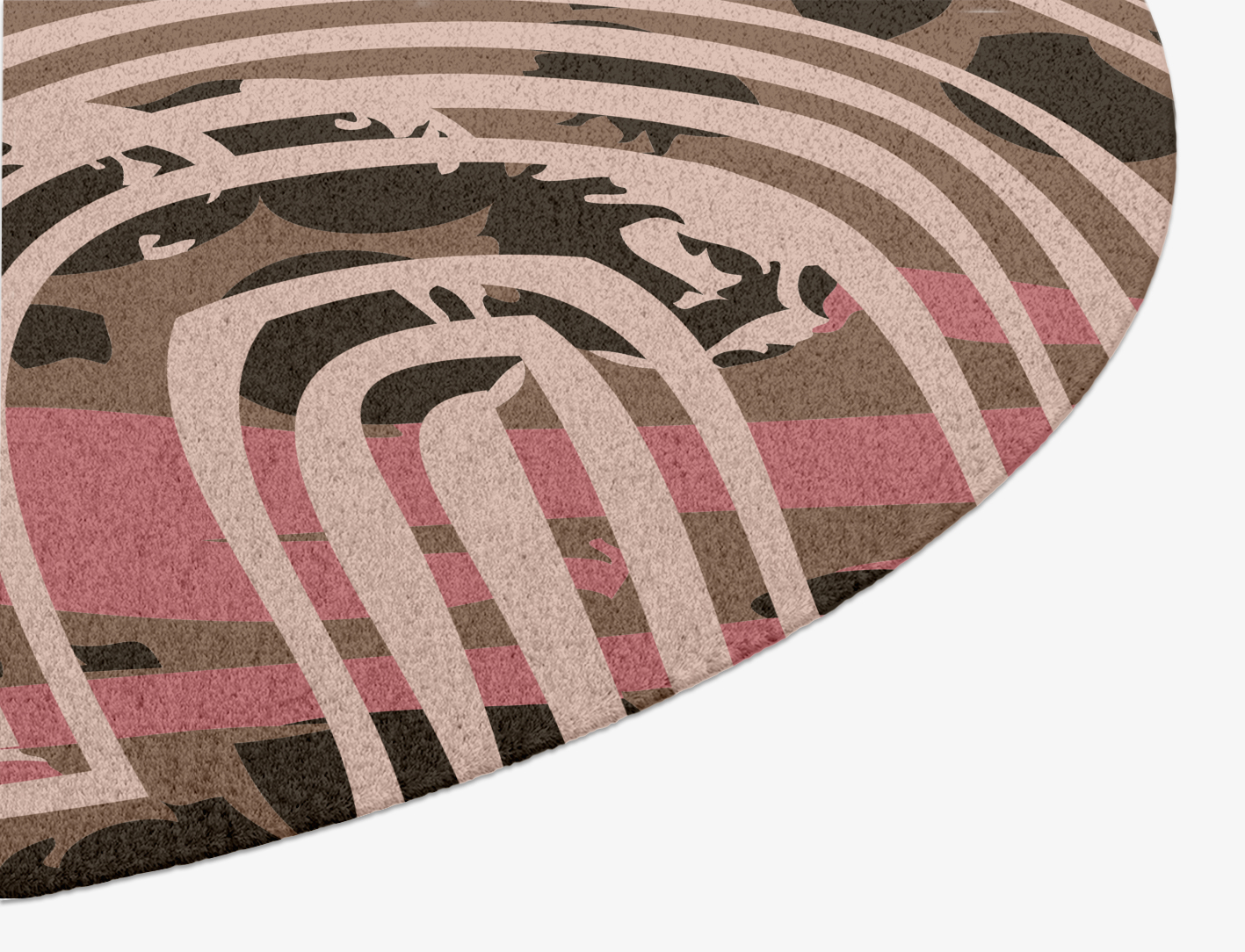 Marula Abstract Oval Hand Knotted Tibetan Wool Custom Rug by Rug Artisan