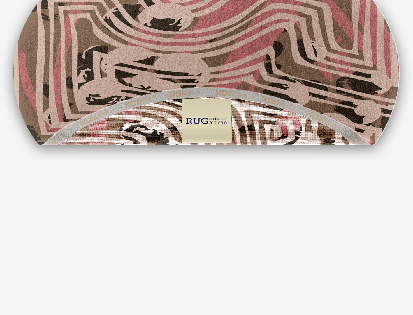 Marula Abstract Oval Hand Knotted Tibetan Wool Custom Rug by Rug Artisan
