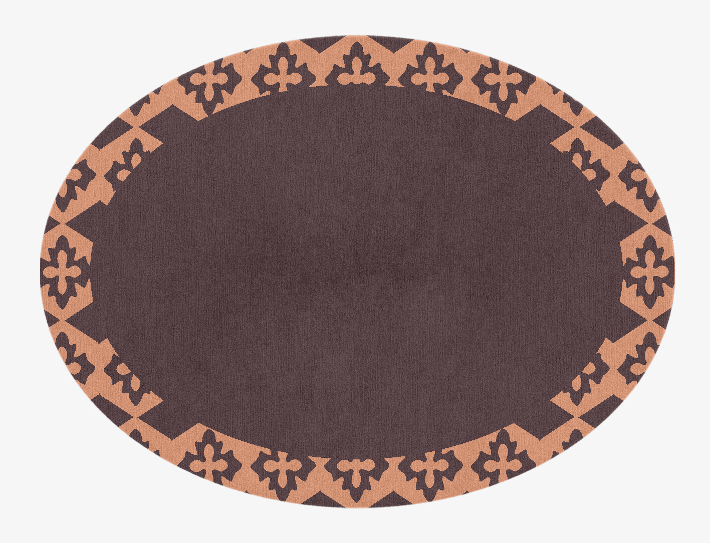 Mast Geometric Oval Hand Knotted Tibetan Wool Custom Rug by Rug Artisan
