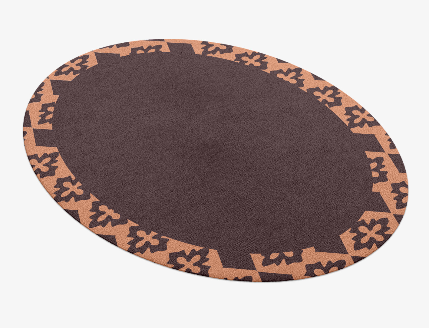 Mast Geometric Oval Hand Knotted Tibetan Wool Custom Rug by Rug Artisan