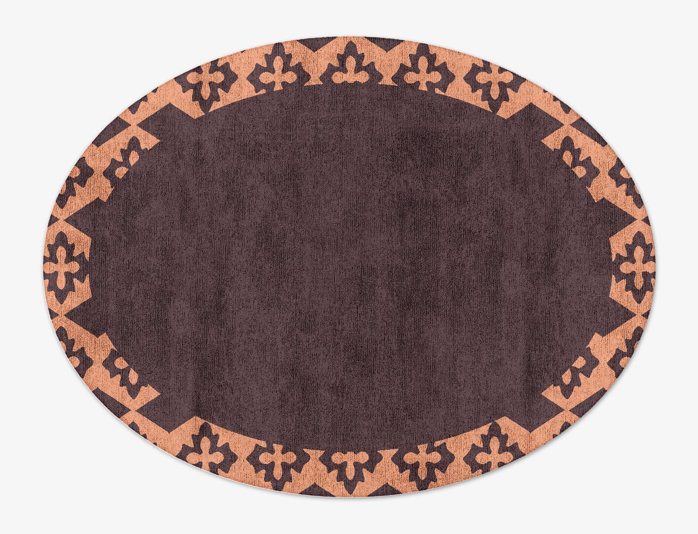 Mast Geometric Oval Hand Tufted Bamboo Silk Custom Rug by Rug Artisan