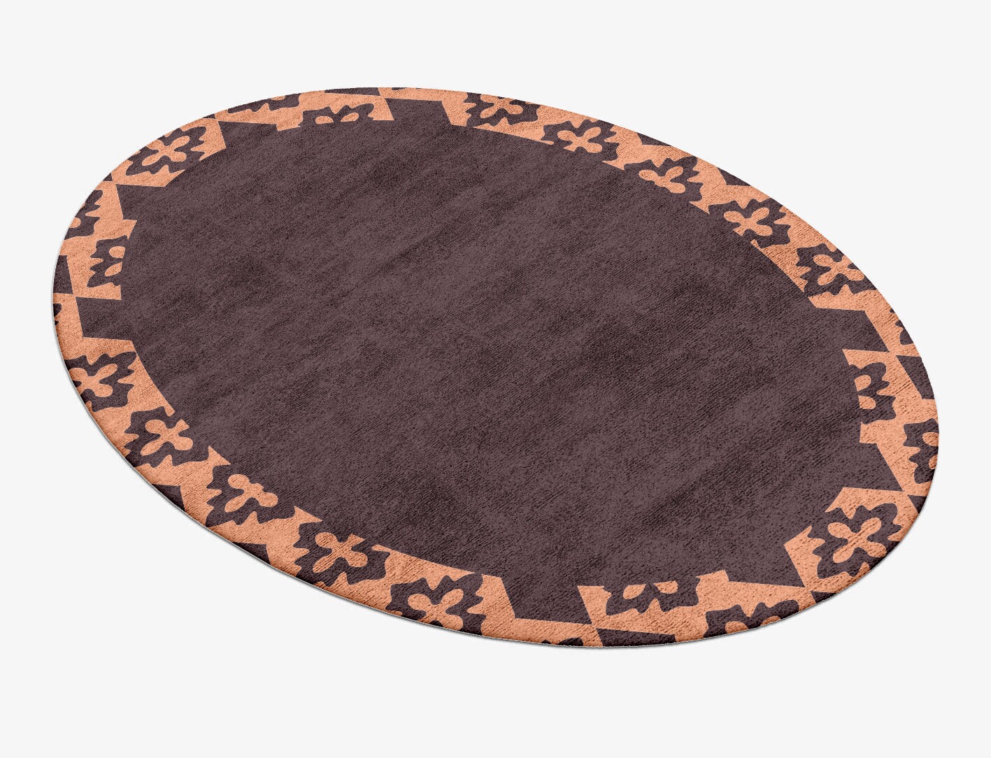 Mast Geometric Oval Hand Tufted Bamboo Silk Custom Rug by Rug Artisan