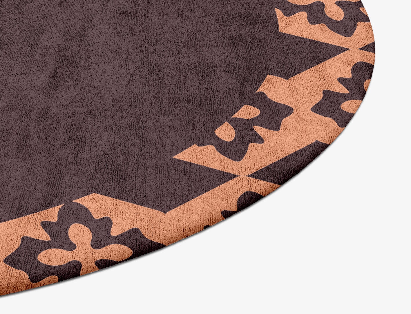 Mast Geometric Oval Hand Tufted Bamboo Silk Custom Rug by Rug Artisan