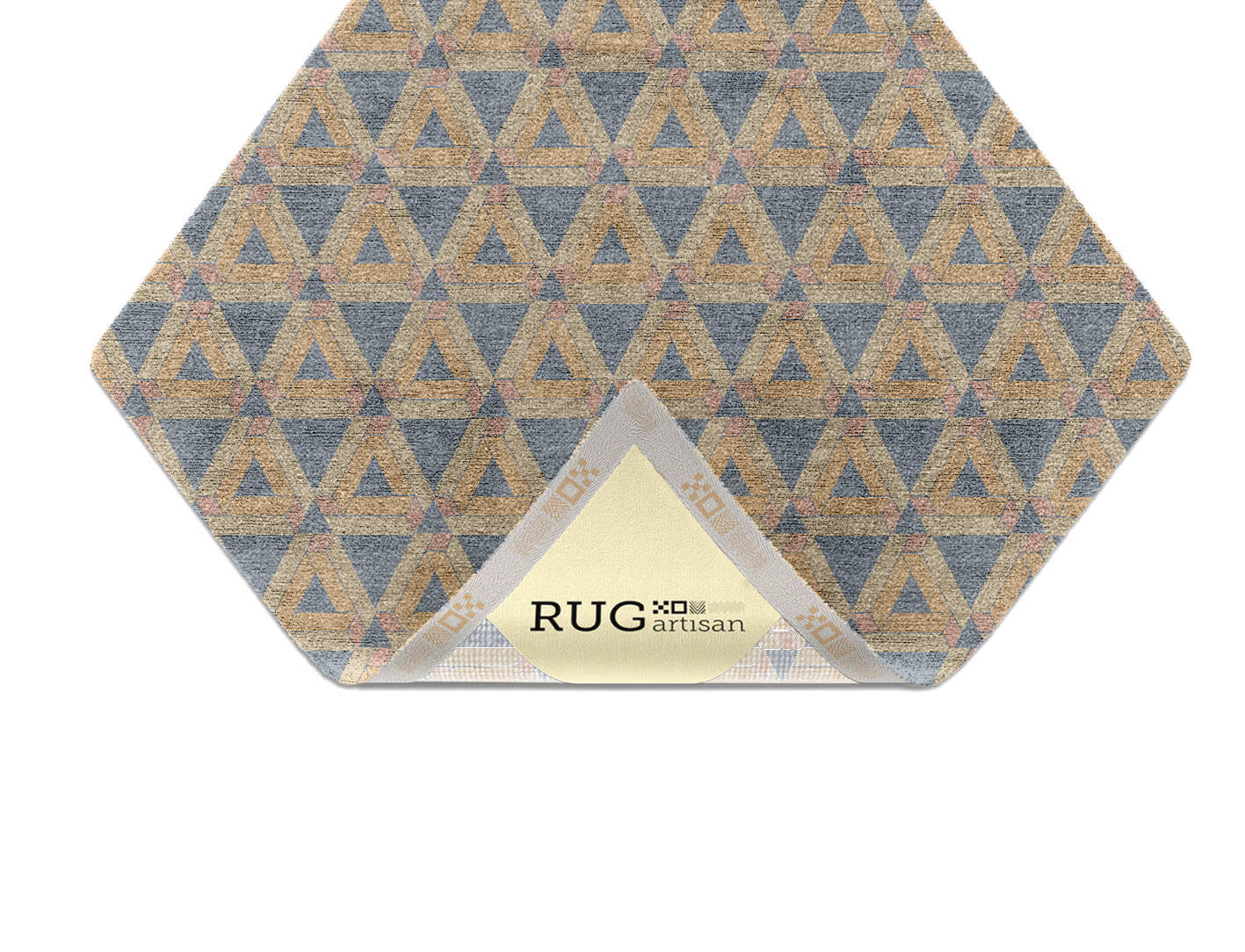 Matchsticks Modern Geometrics Diamond Hand Knotted Bamboo Silk Custom Rug by Rug Artisan