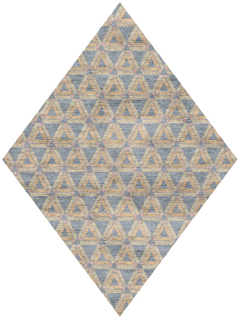 Matchsticks Modern Geometrics Diamond Hand Knotted Bamboo Silk Custom Rug by Rug Artisan