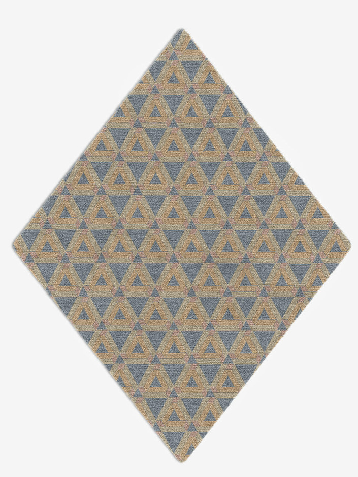 Matchsticks Modern Geometrics Diamond Hand Knotted Tibetan Wool Custom Rug by Rug Artisan