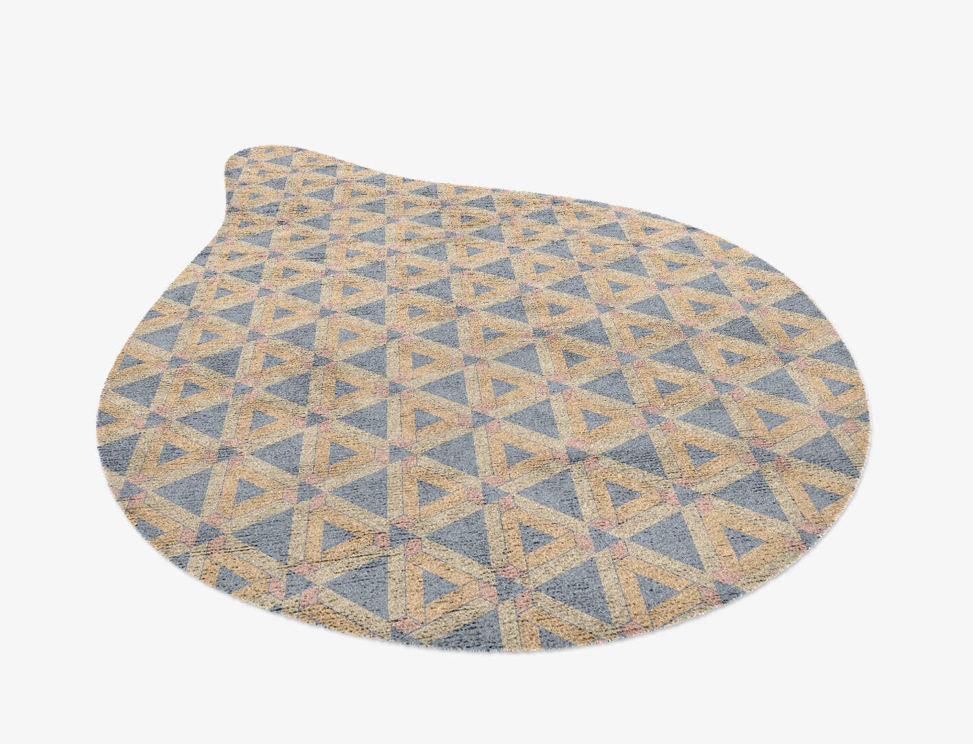 Matchsticks Modern Geometrics Drop Hand Knotted Bamboo Silk Custom Rug by Rug Artisan