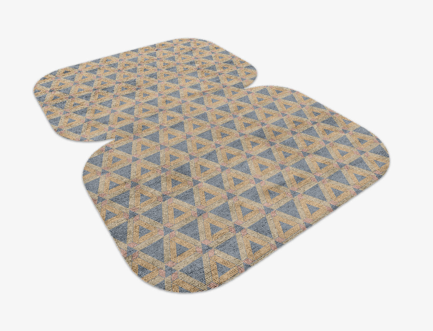 Matchsticks Modern Geometrics Eight Hand Knotted Bamboo Silk Custom Rug by Rug Artisan