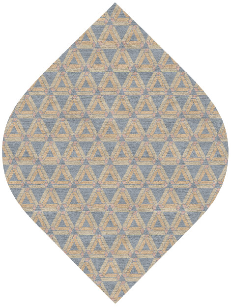 Matchsticks Modern Geometrics Ogee Hand Knotted Tibetan Wool Custom Rug by Rug Artisan