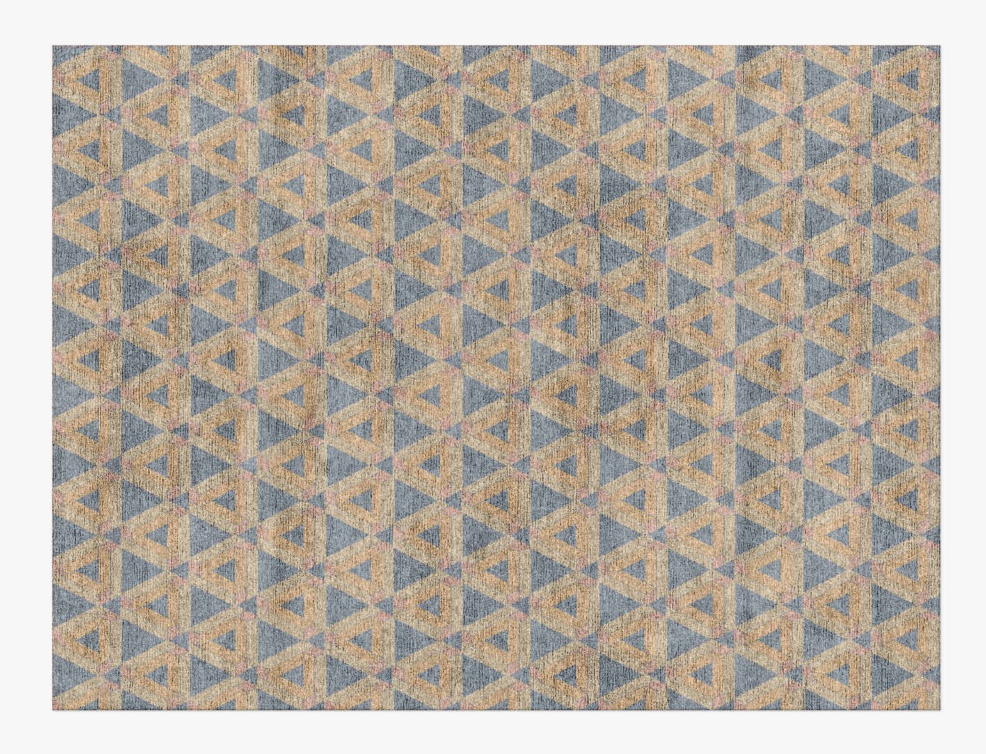 Matchsticks Geometric Rectangle Hand Knotted Bamboo Silk Custom Rug by Rug Artisan