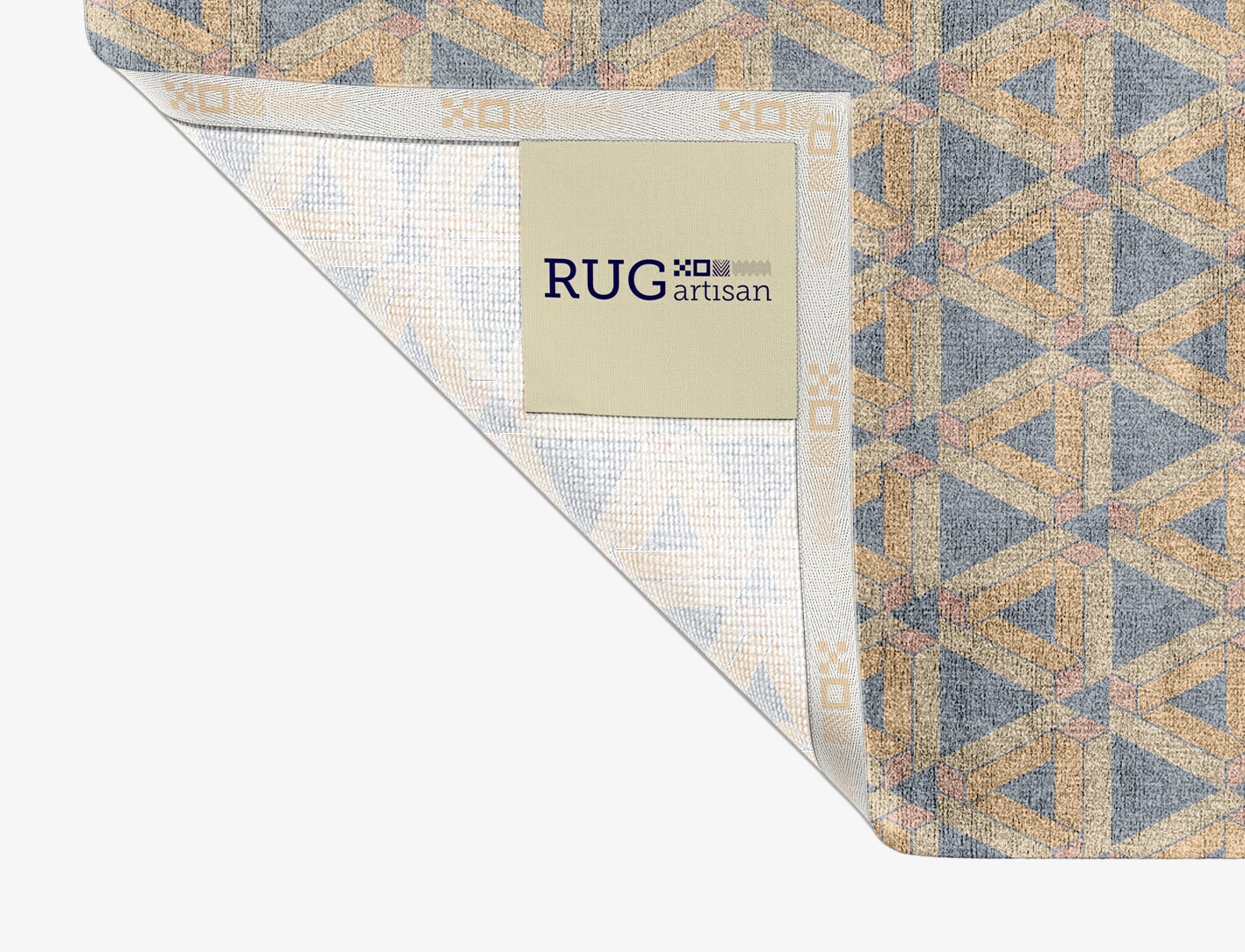Matchsticks Geometric Rectangle Hand Knotted Bamboo Silk Custom Rug by Rug Artisan