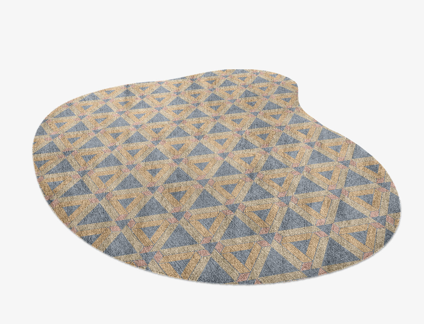 Matchsticks Modern Geometrics Splash Hand Knotted Bamboo Silk Custom Rug by Rug Artisan