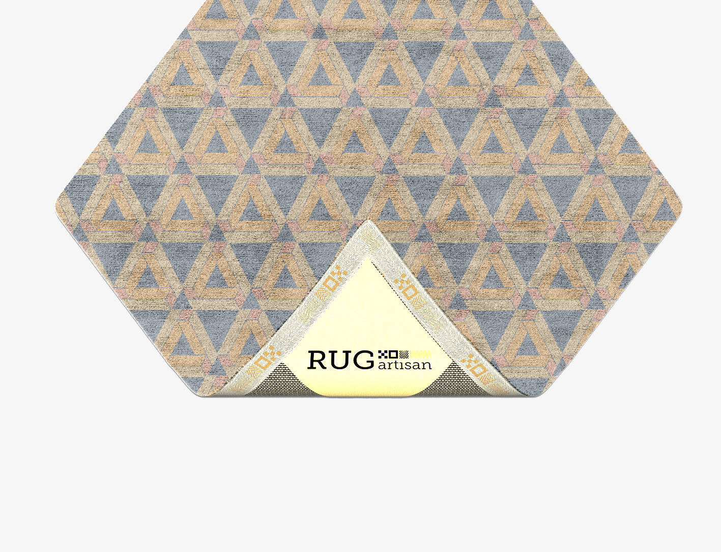 Matchsticks Modern Geometrics Diamond Hand Tufted Bamboo Silk Custom Rug by Rug Artisan