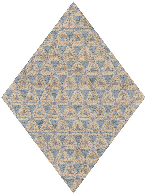 Matchsticks Modern Geometrics Diamond Hand Tufted Bamboo Silk Custom Rug by Rug Artisan