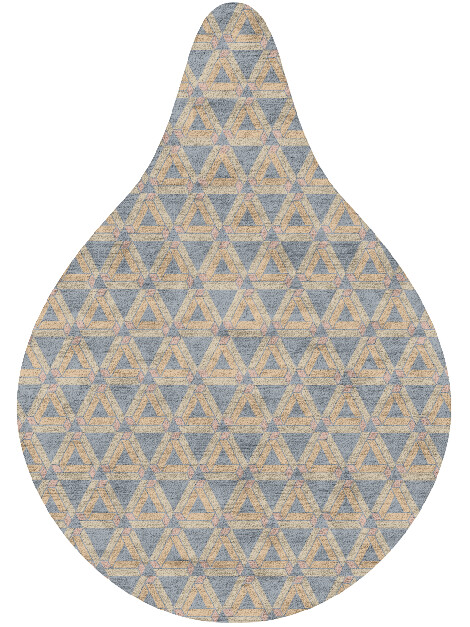 Matchsticks Modern Geometrics Drop Hand Tufted Bamboo Silk Custom Rug by Rug Artisan