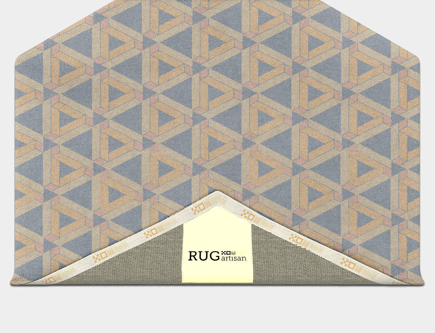 Matchsticks Modern Geometrics Hexagon Hand Tufted Pure Wool Custom Rug by Rug Artisan