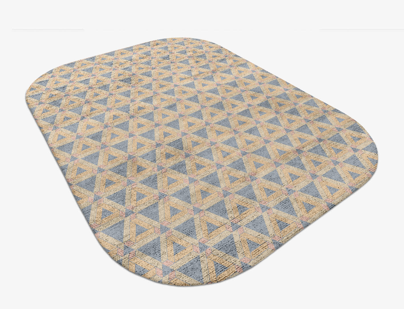 Matchsticks Modern Geometrics Oblong Hand Tufted Bamboo Silk Custom Rug by Rug Artisan