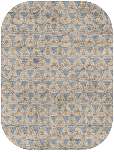 Matchsticks Modern Geometrics Oblong Hand Tufted Bamboo Silk Custom Rug by Rug Artisan