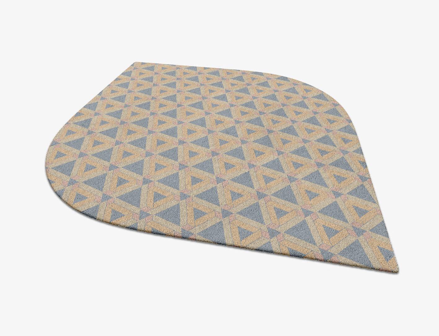 Matchsticks Modern Geometrics Ogee Hand Tufted Pure Wool Custom Rug by Rug Artisan