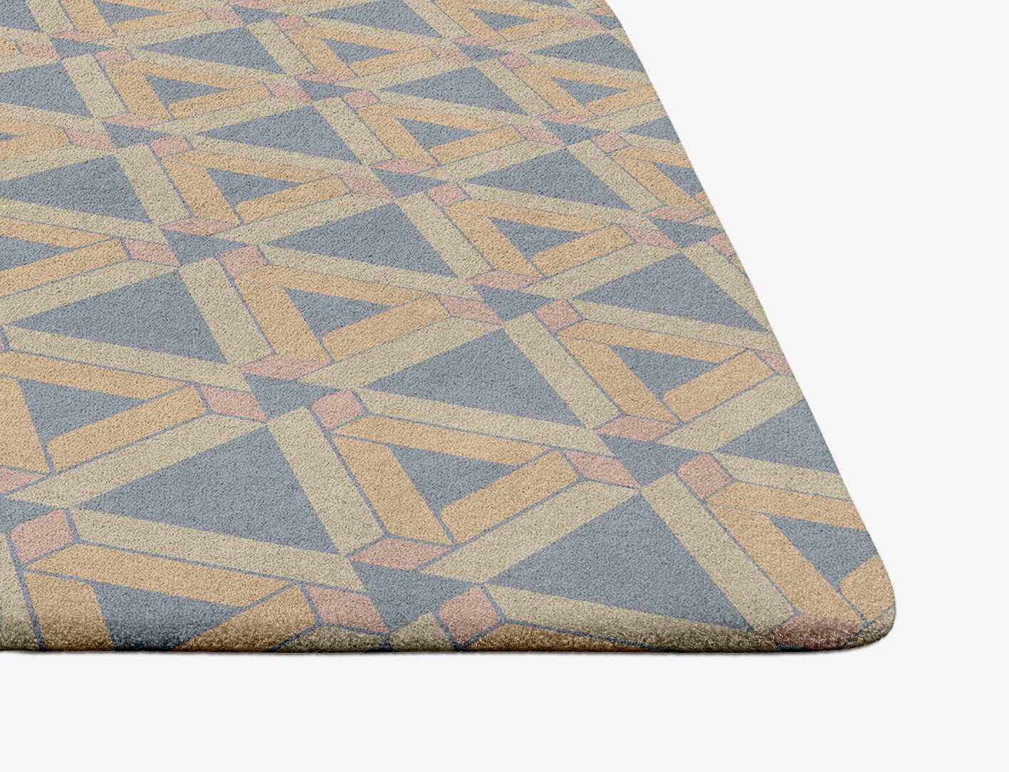 Matchsticks Modern Geometrics Ogee Hand Tufted Pure Wool Custom Rug by Rug Artisan