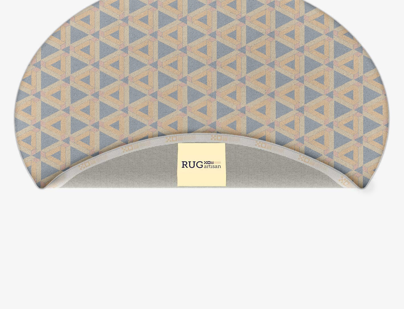 Matchsticks Geometric Oval Hand Tufted Pure Wool Custom Rug by Rug Artisan