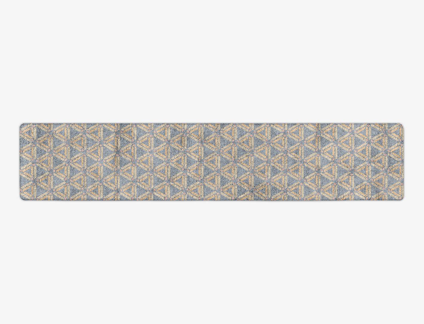 Matchsticks Modern Geometrics Runner Hand Tufted Bamboo Silk Custom Rug by Rug Artisan