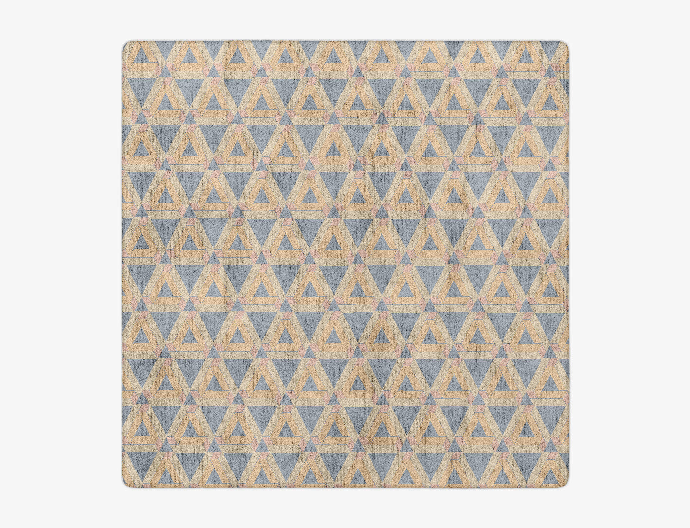 Matchsticks Geometric Square Hand Tufted Bamboo Silk Custom Rug by Rug Artisan