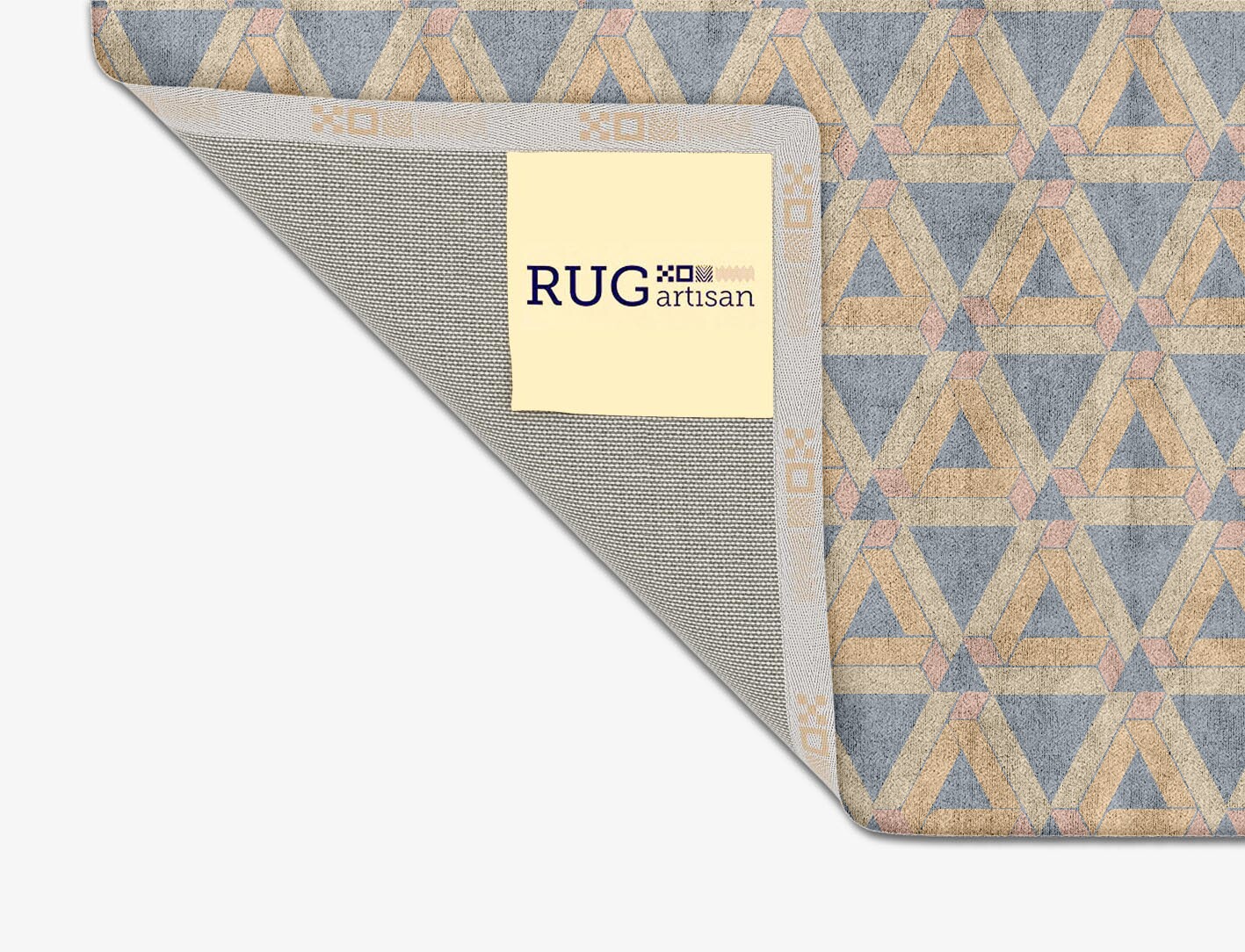 Matchsticks Geometric Square Hand Tufted Bamboo Silk Custom Rug by Rug Artisan