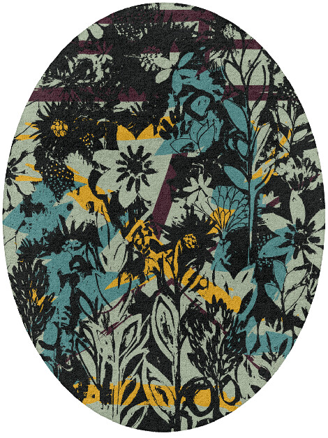Matisse Floral Oval Hand Tufted Pure Wool Custom Rug by Rug Artisan