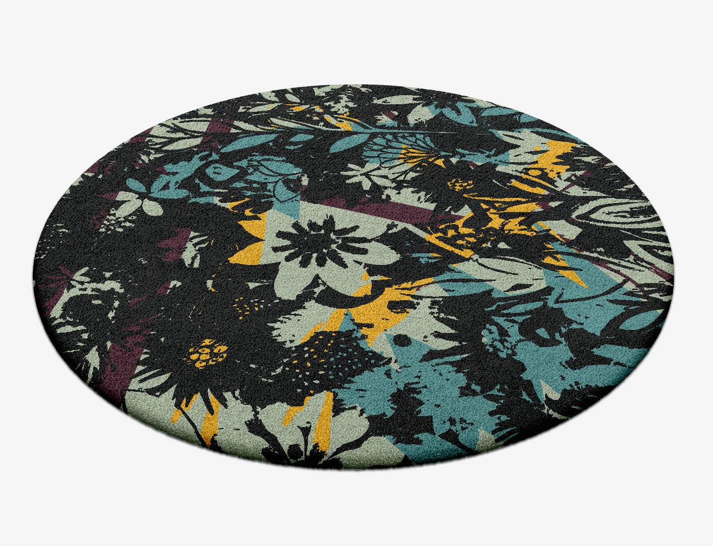 Matisse Floral Round Hand Tufted Pure Wool Custom Rug by Rug Artisan