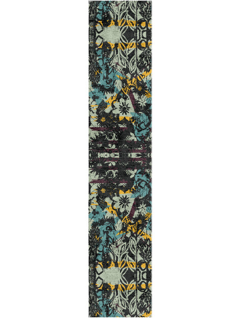 Matisse Floral Runner Hand Tufted Bamboo Silk Custom Rug by Rug Artisan