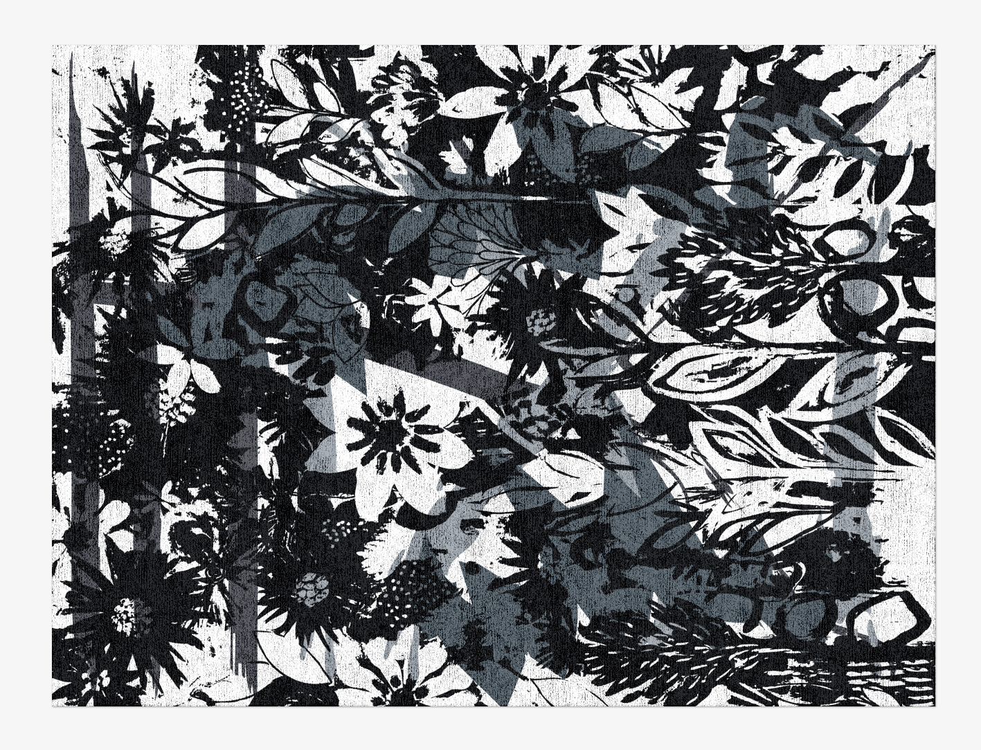 Matisse Grey Monochrome Rectangle Hand Knotted Bamboo Silk Custom Rug by Rug Artisan