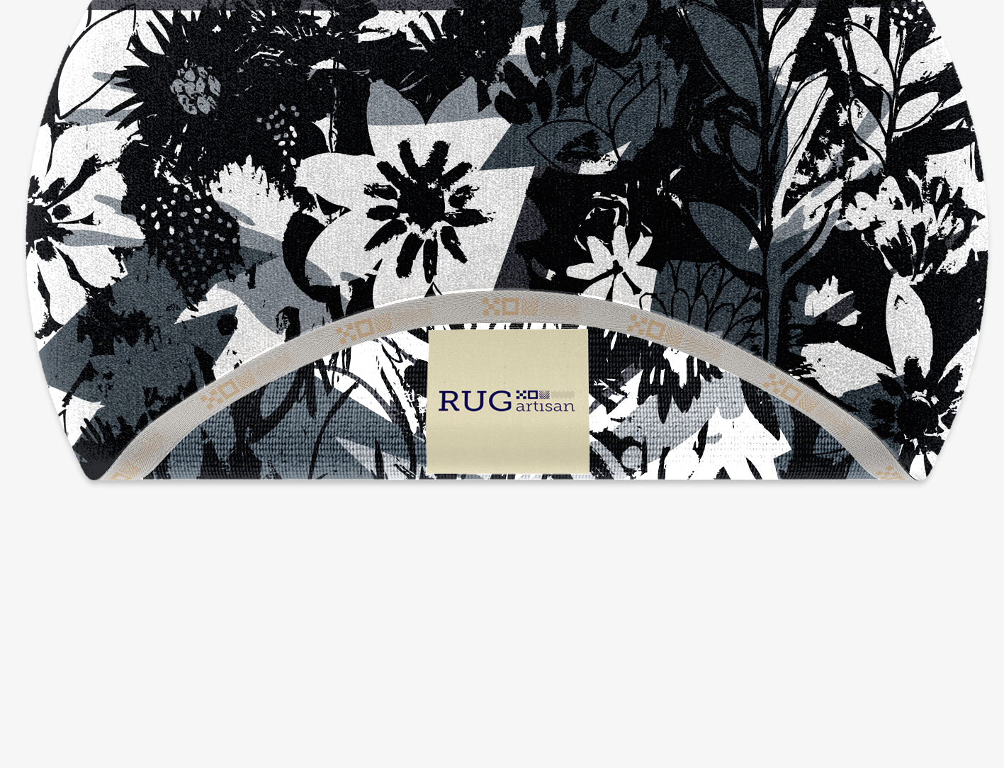 Matisse Grey Monochrome Round Hand Knotted Tibetan Wool Custom Rug by Rug Artisan
