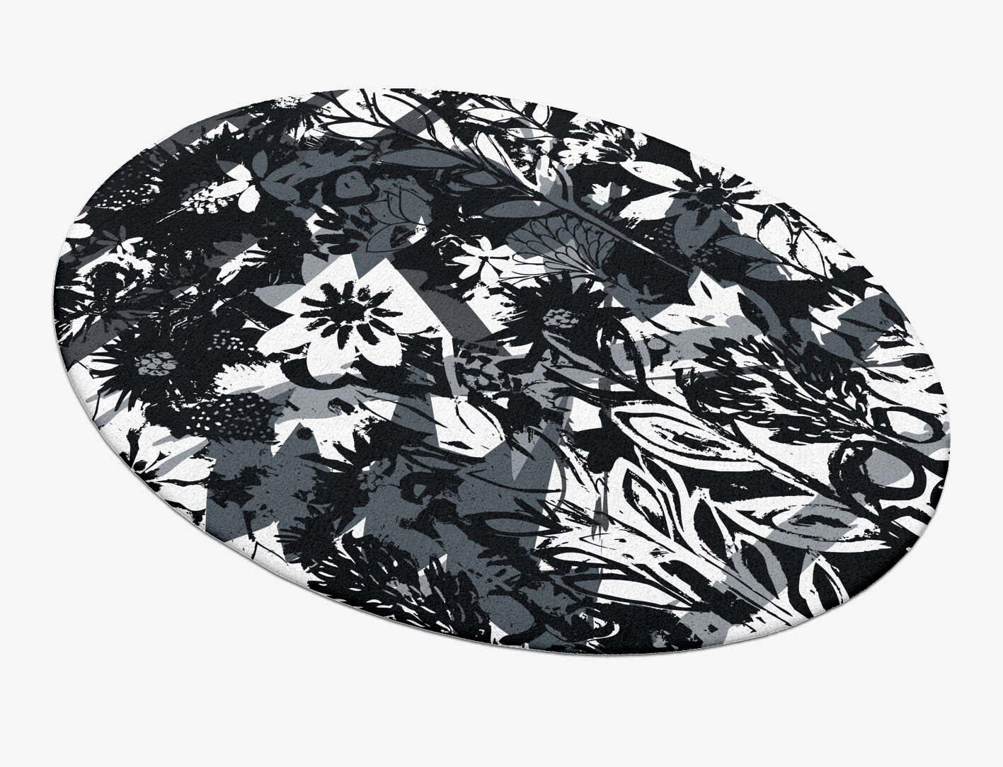 Matisse Grey Monochrome Oval Hand Tufted Pure Wool Custom Rug by Rug Artisan