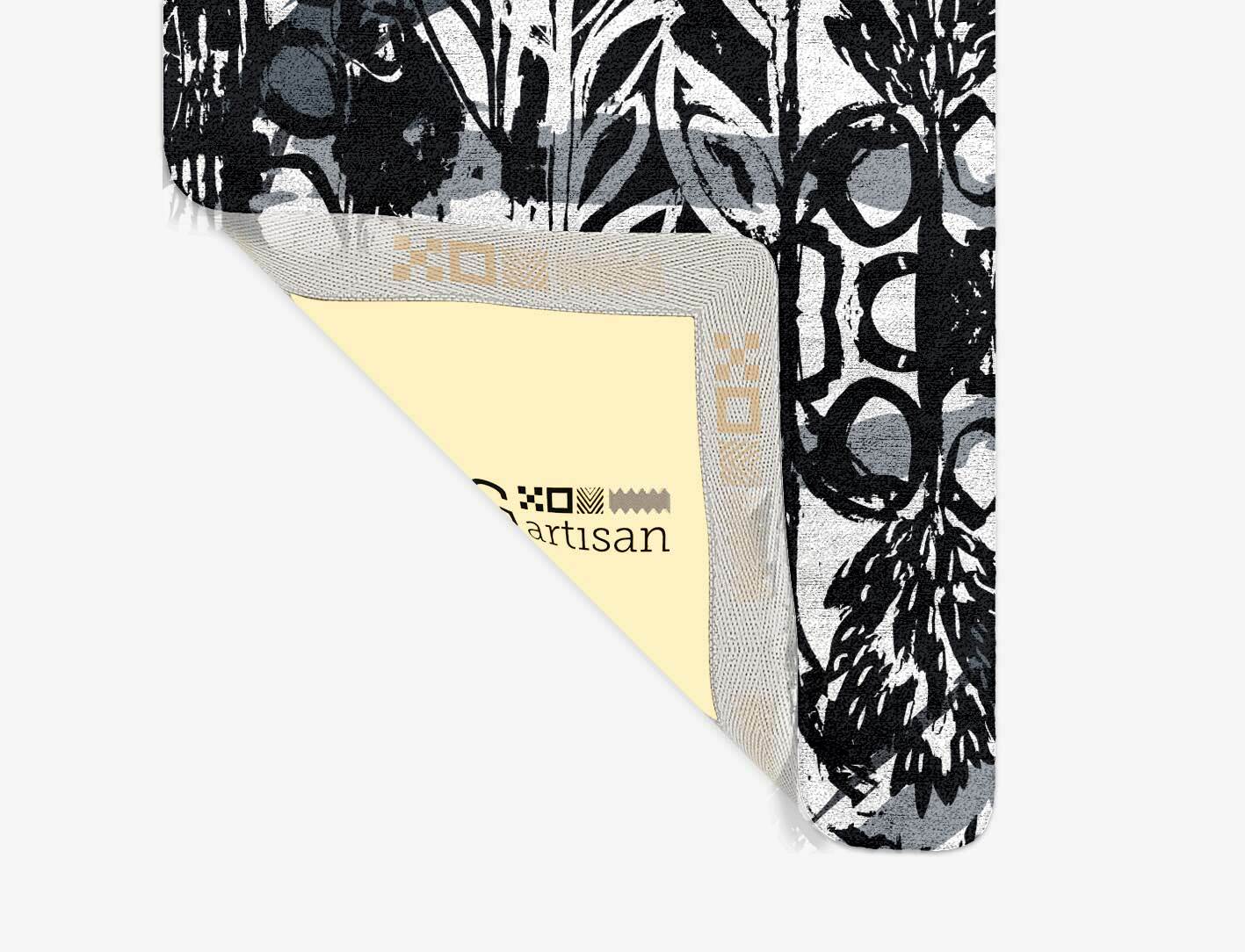 Matisse Grey Monochrome Runner Hand Tufted Bamboo Silk Custom Rug by Rug Artisan