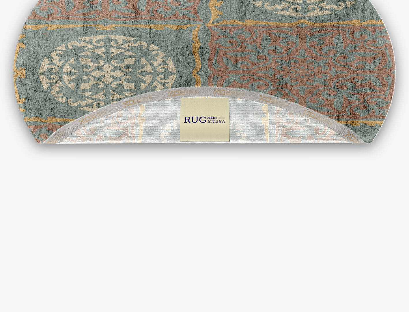 Matrice Blue Royal Oval Hand Knotted Bamboo Silk Custom Rug by Rug Artisan