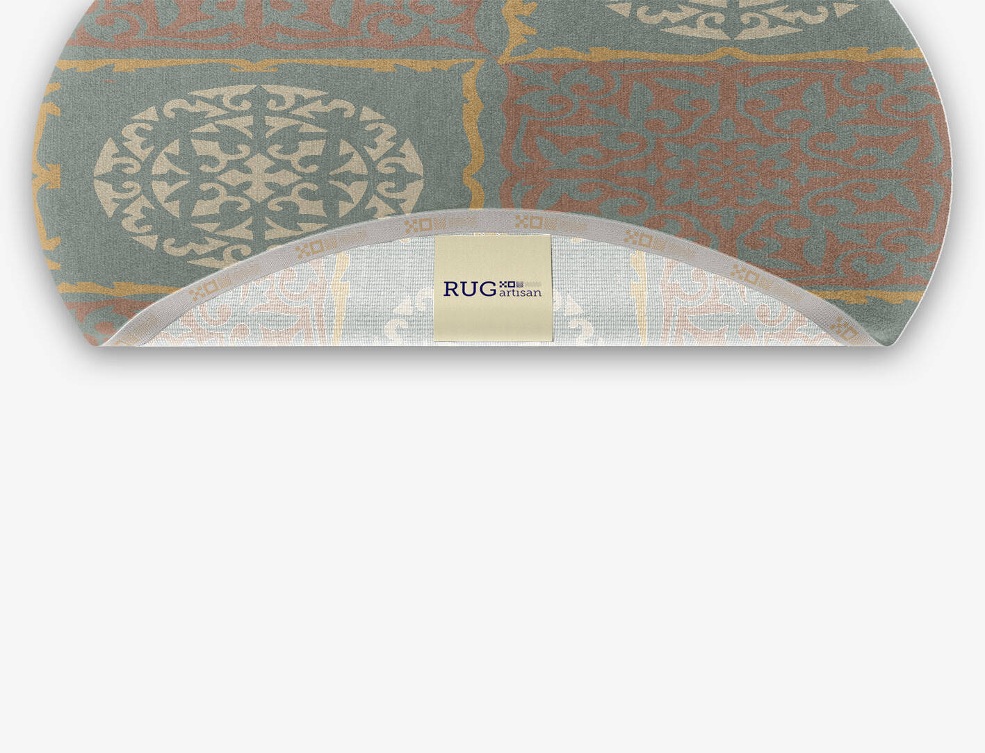 Matrice Blue Royal Oval Hand Knotted Tibetan Wool Custom Rug by Rug Artisan