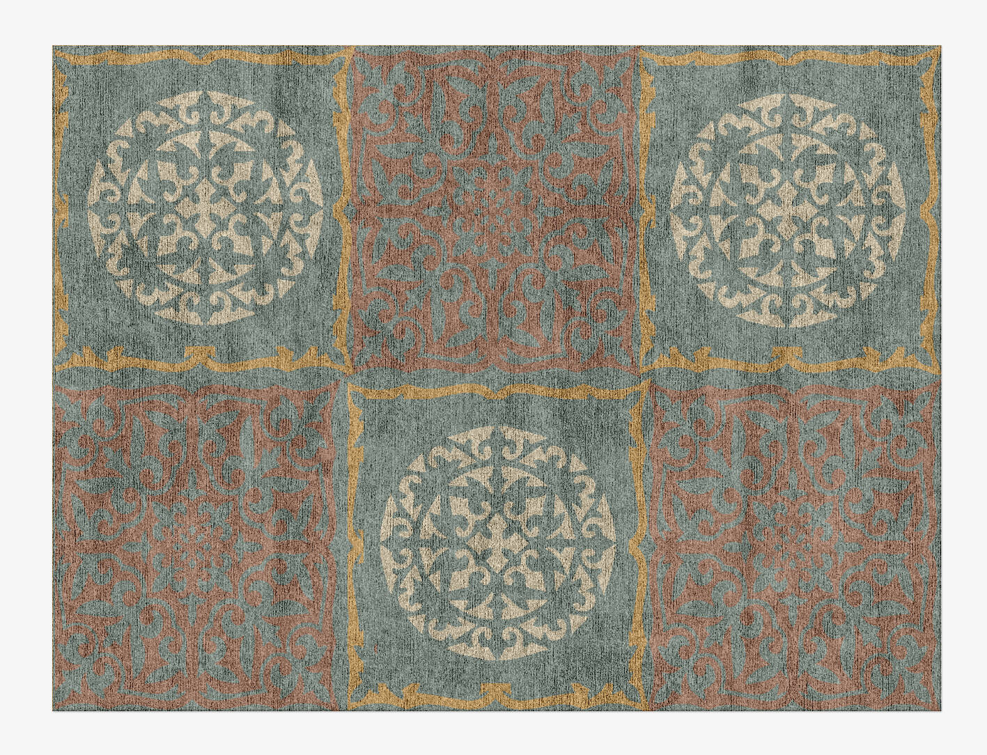 Matrice Blue Royal Rectangle Hand Knotted Bamboo Silk Custom Rug by Rug Artisan