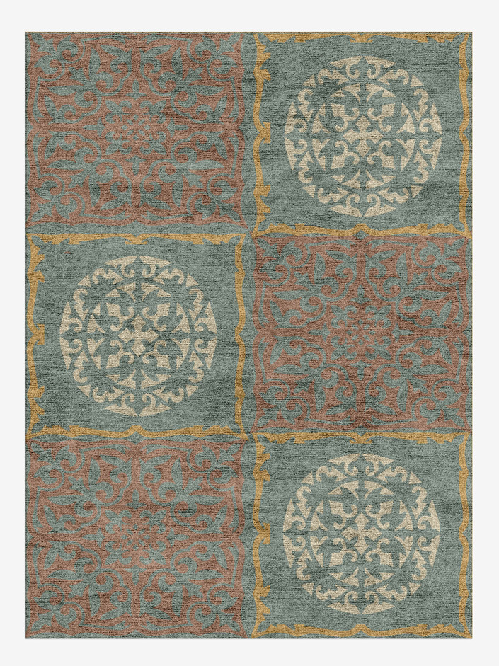 Matrice Blue Royal Rectangle Hand Knotted Bamboo Silk Custom Rug by Rug Artisan