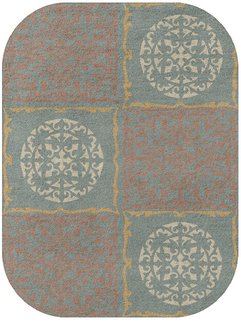 Matrice Blue Royal Oblong Hand Tufted Pure Wool Custom Rug by Rug Artisan