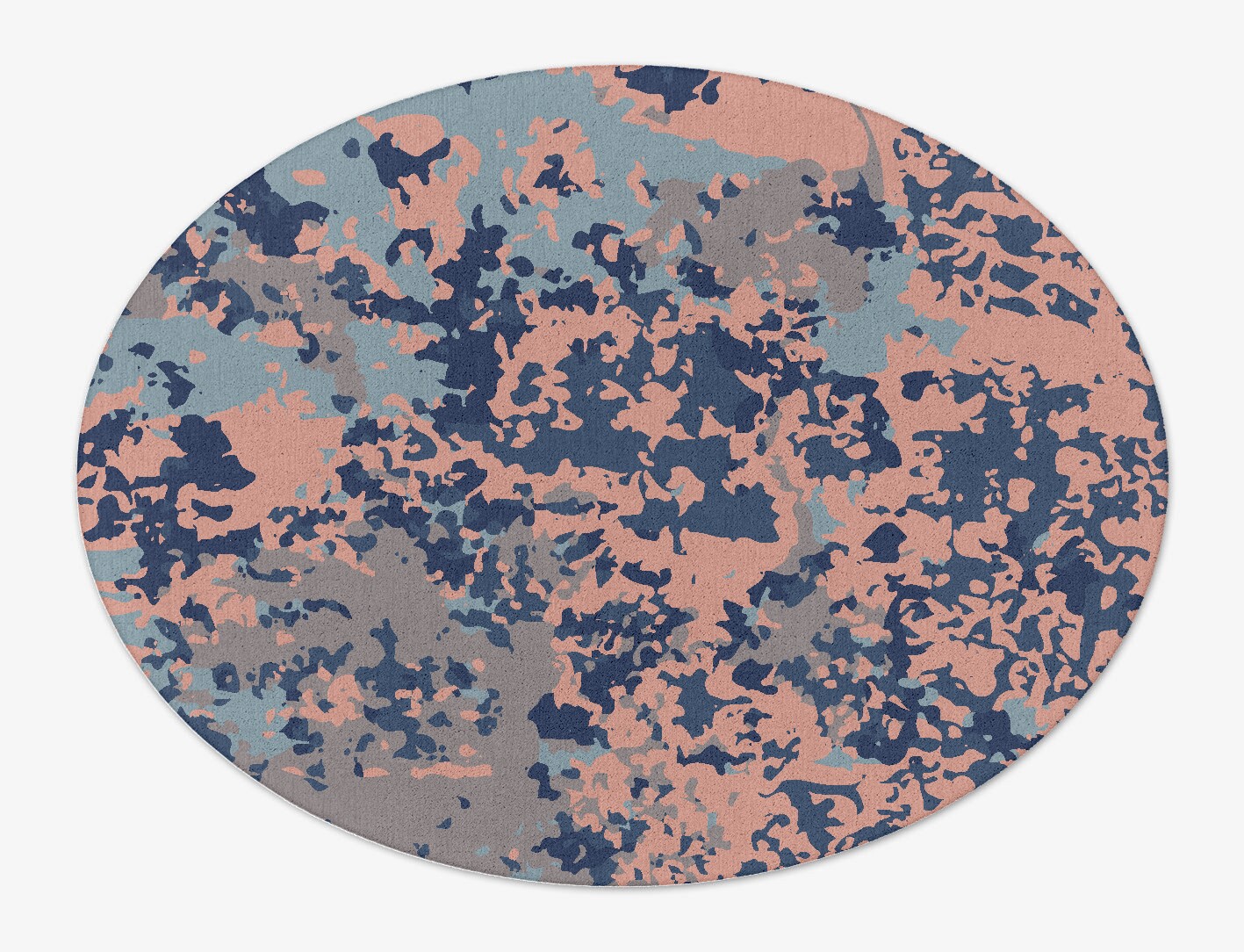 Mayhem Surface Art Oval Hand Tufted Pure Wool Custom Rug by Rug Artisan