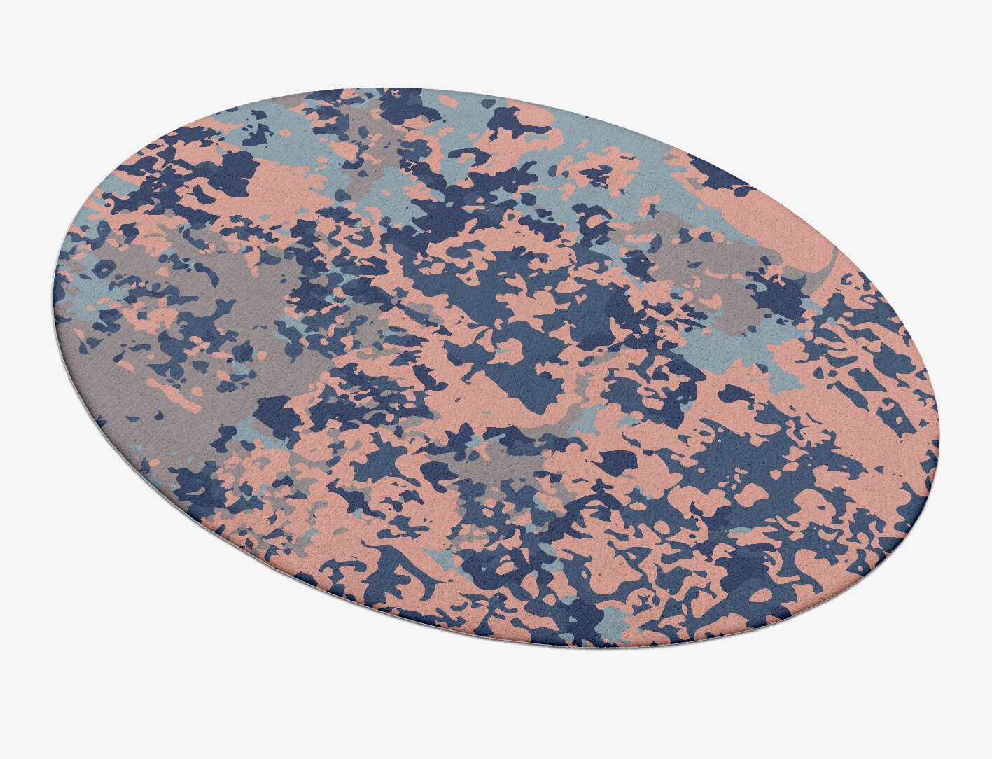 Mayhem Surface Art Oval Hand Tufted Pure Wool Custom Rug by Rug Artisan