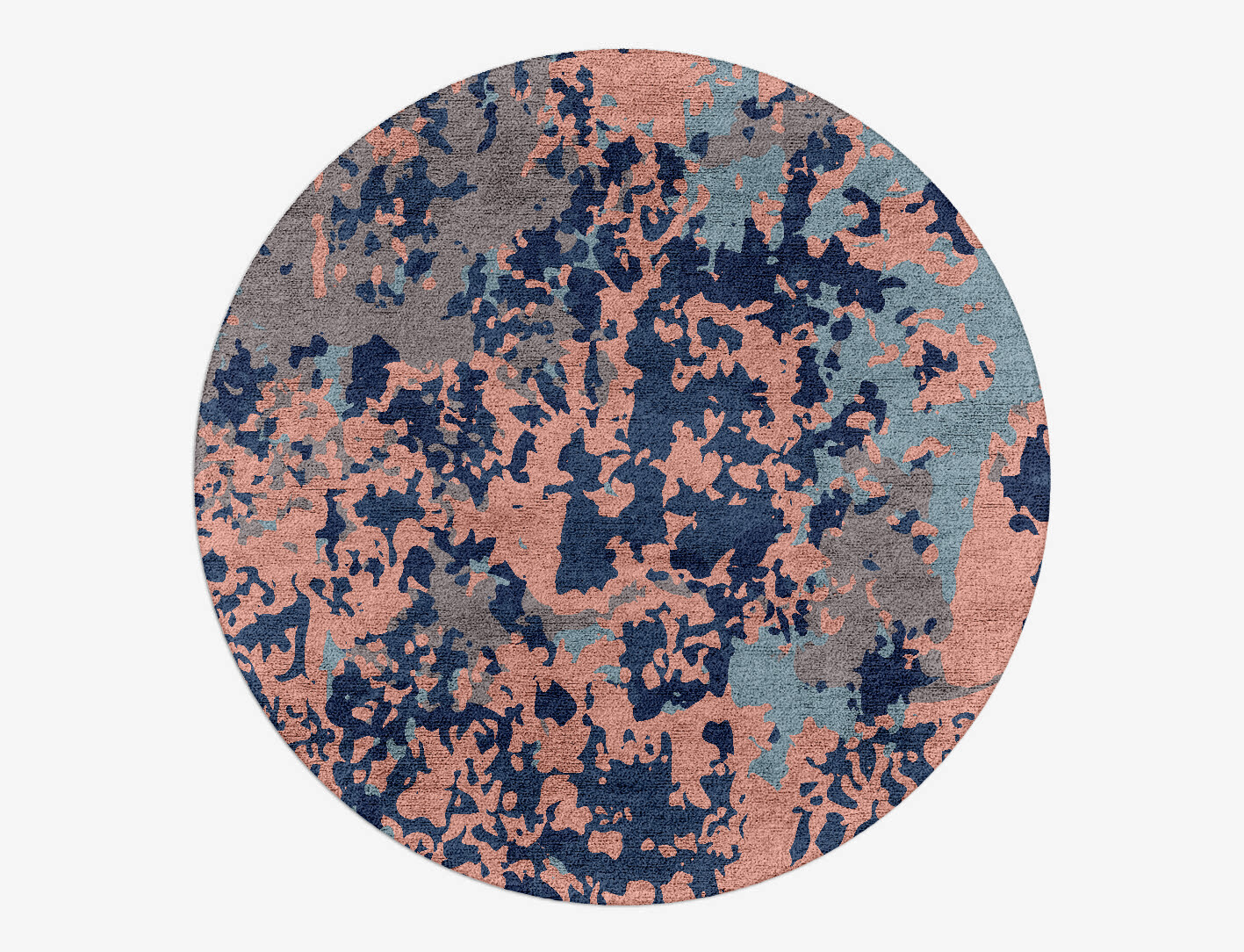 Mayhem Surface Art Round Hand Tufted Bamboo Silk Custom Rug by Rug Artisan