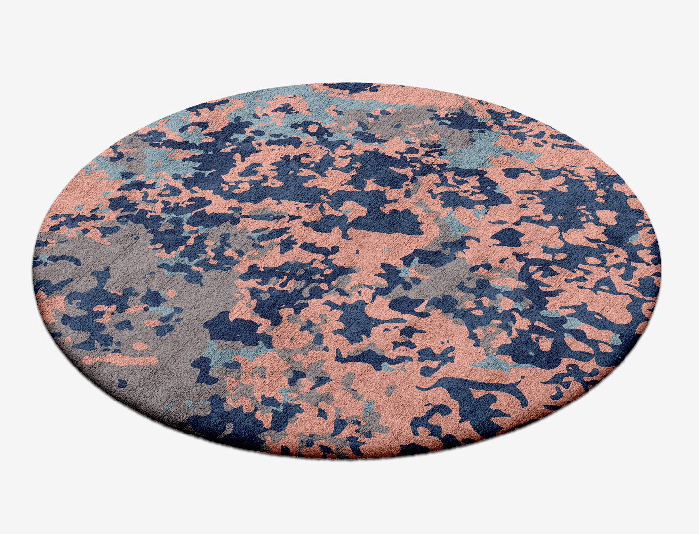 Mayhem Surface Art Round Hand Tufted Bamboo Silk Custom Rug by Rug Artisan