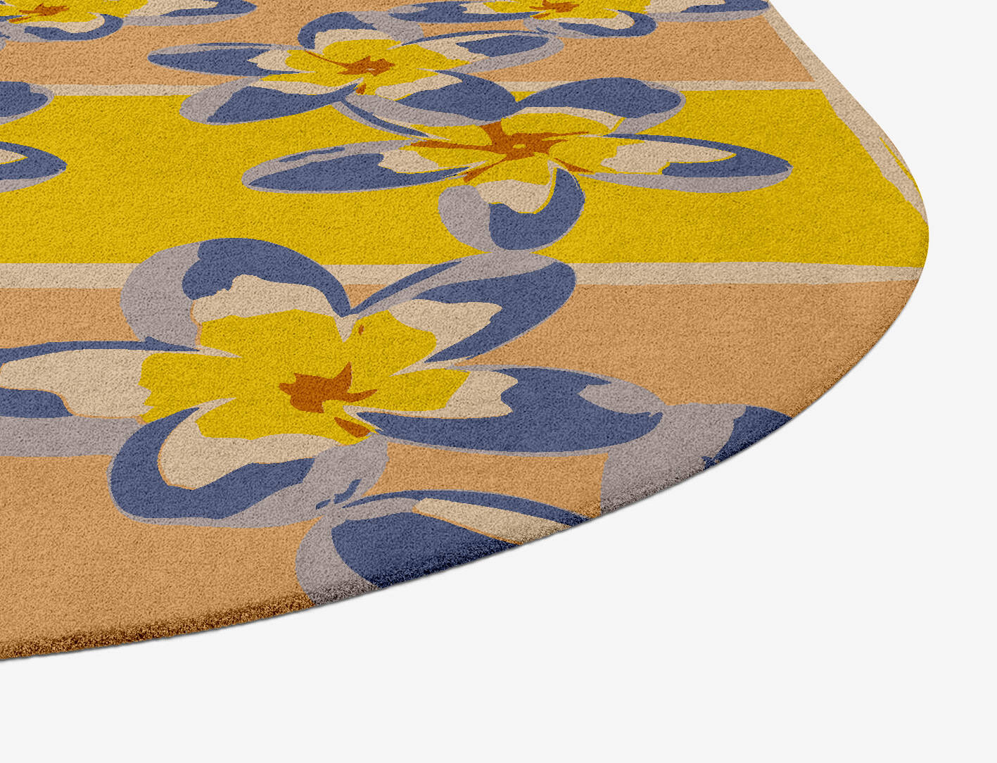Maytime Floral Oblong Hand Tufted Pure Wool Custom Rug by Rug Artisan