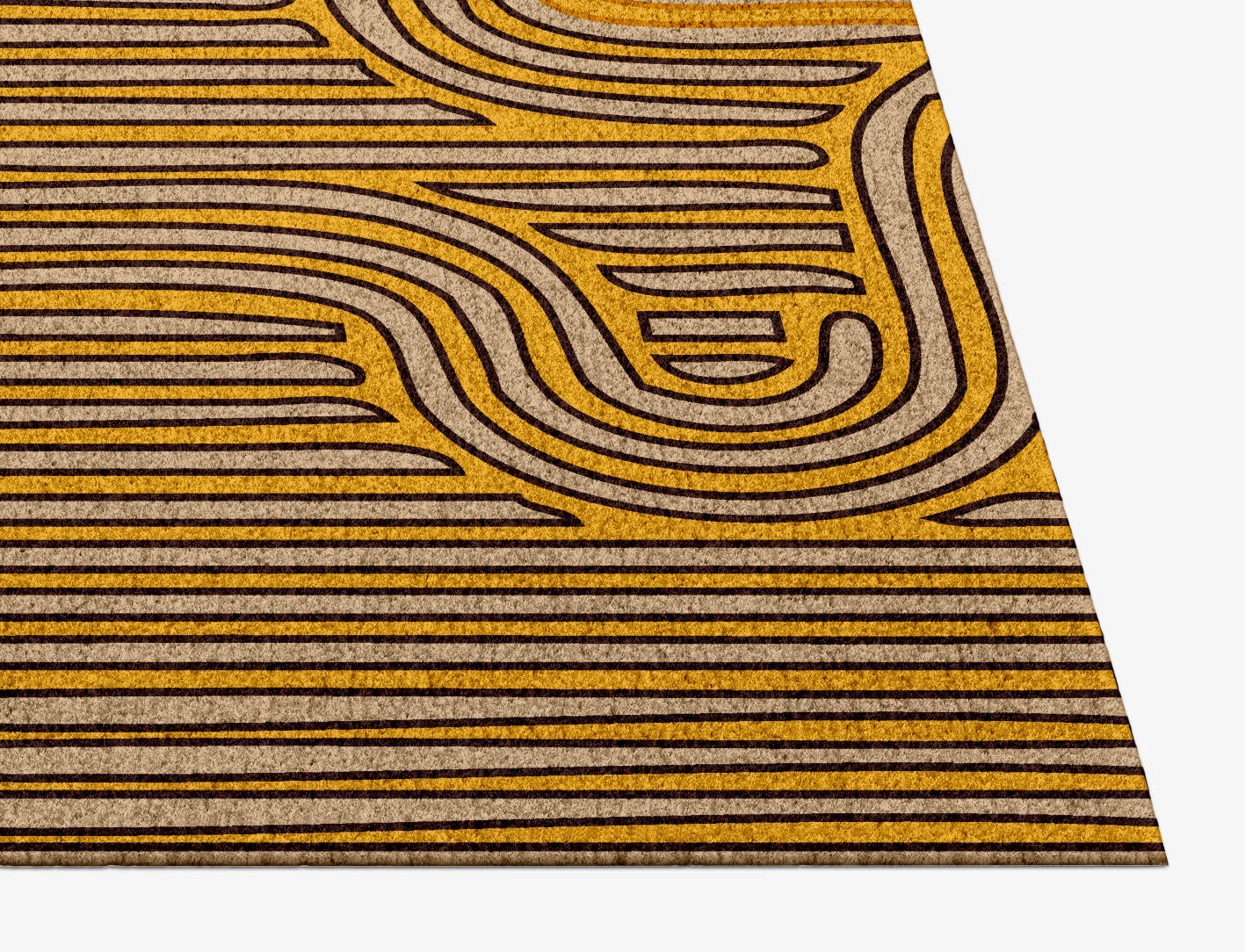 Maze Abstract Rectangle Hand Knotted Tibetan Wool Custom Rug by Rug Artisan