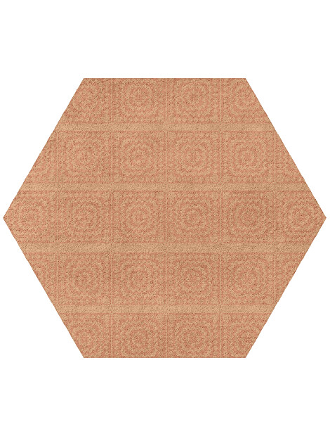 Mazeken Minimalist Hexagon Hand Tufted Pure Wool Custom Rug by Rug Artisan