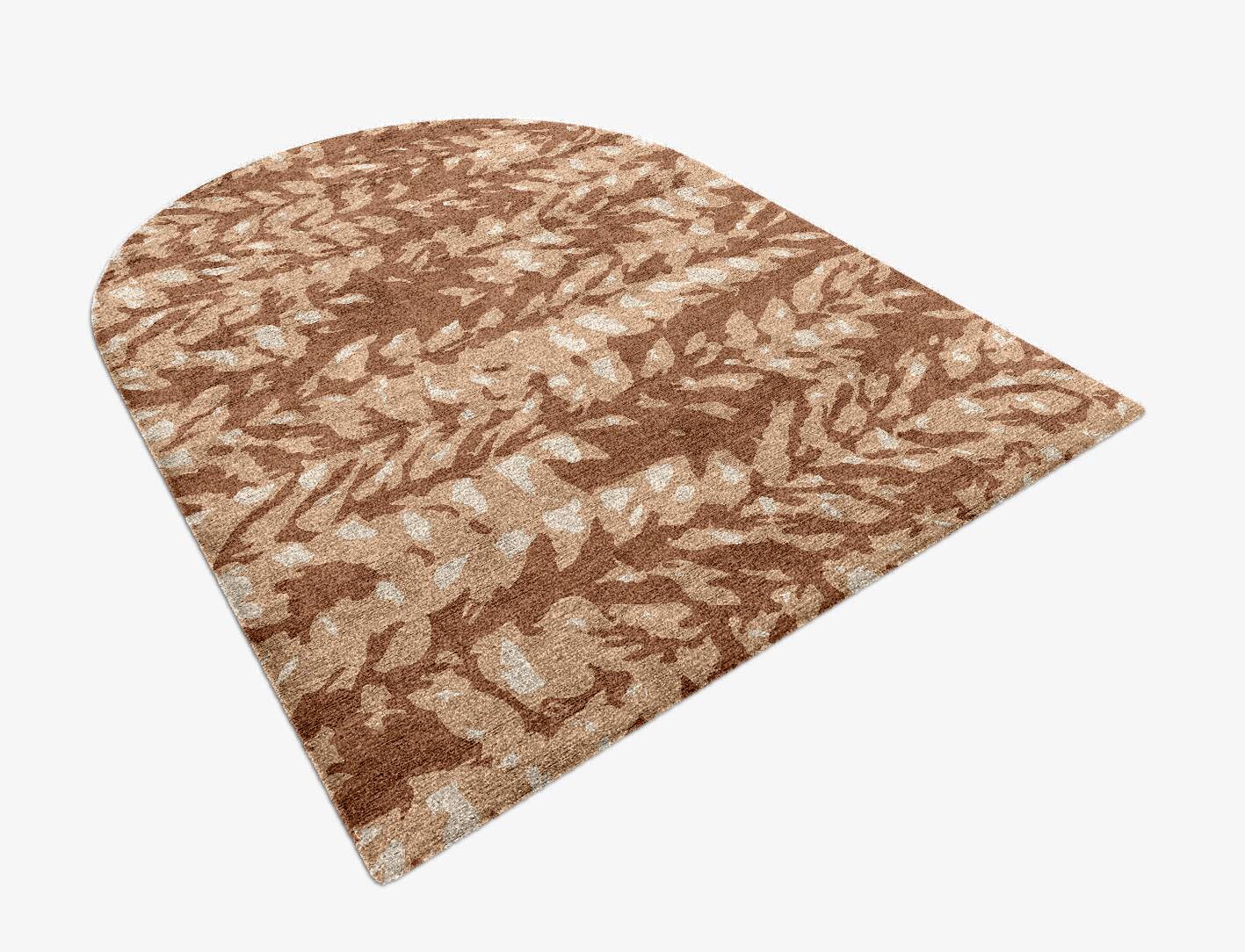 Mead Abstract Arch Hand Knotted Bamboo Silk Custom Rug by Rug Artisan