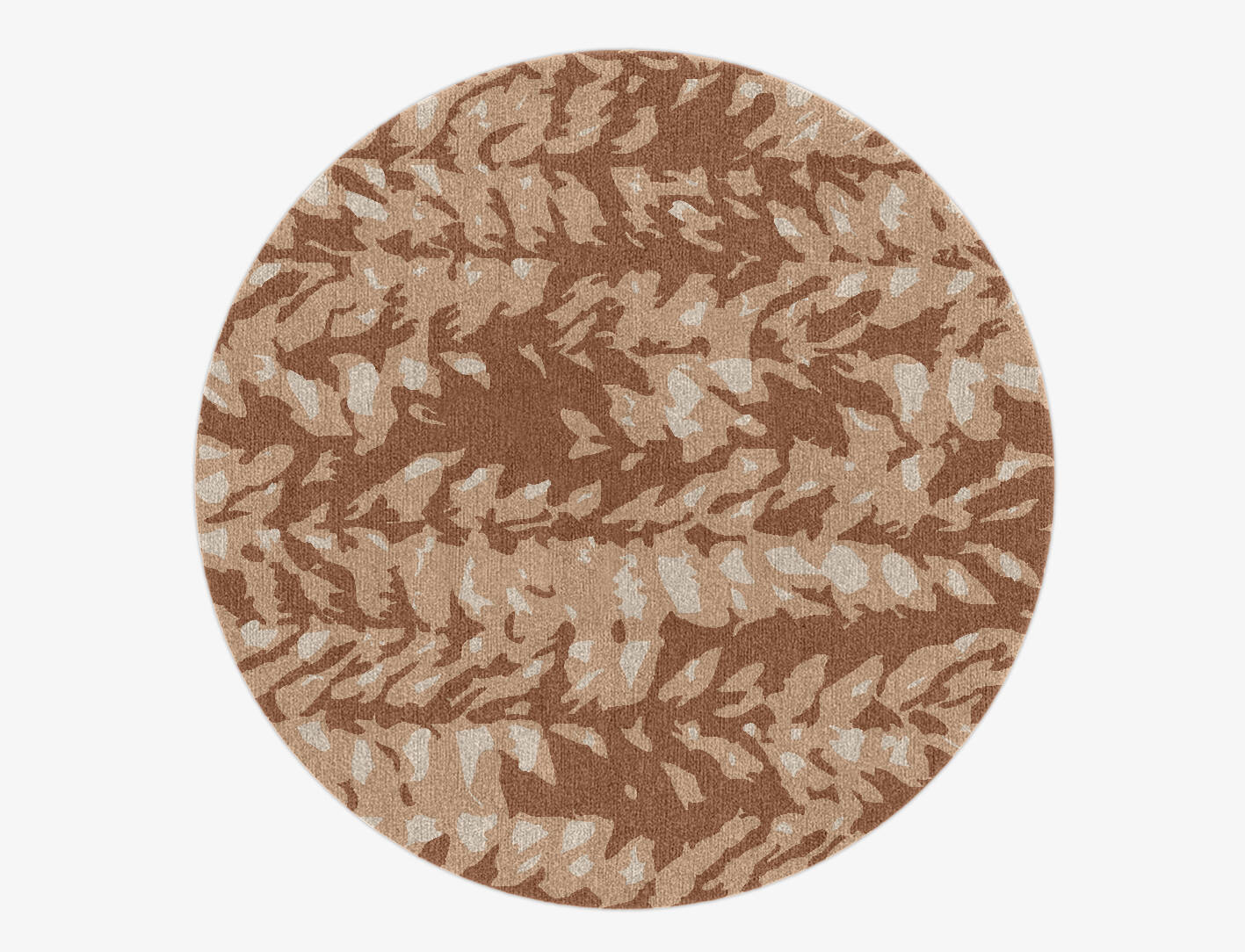Mead Abstract Round Hand Knotted Tibetan Wool Custom Rug by Rug Artisan